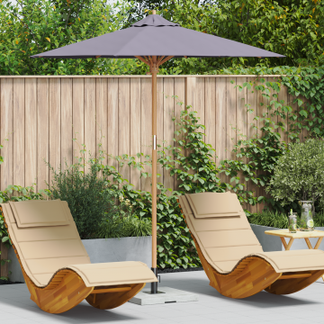 Gossi umbrela de gradina antracit 217x230 cm bambus