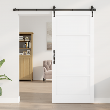 Gossi usa interioara “orkdal” alb 93x202x4 cm lemn solid pin
