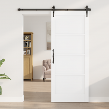 Gossi usa interioara 'orkdal'alba 83x202x4 cm din lemn masiv de pin