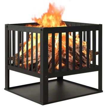 Gossi vatra de foc, 40x40x40 cm, otel