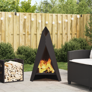 Gossi vatra de foc piramida, 58x36x100 cm, otel corten