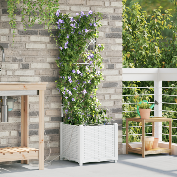 Jardiniere Gossi cu sistem de irigare a apei alb