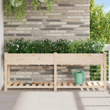 Jardinita Gossi cu raft 203x53x76 cm din lemn masiv de brad