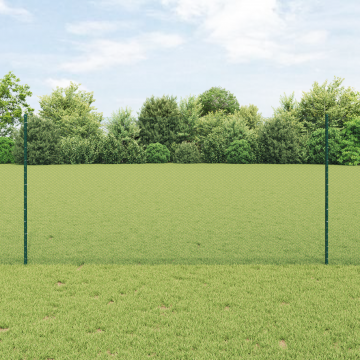 Stalpi de gard Gossi 5 buc u-channel verde 120 cm otel, gard hexagonal Gossi verde 1.2x10 m otel