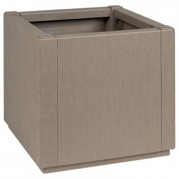 Vas de gradina Gossi marron deschis 36x36x35 cm din pp