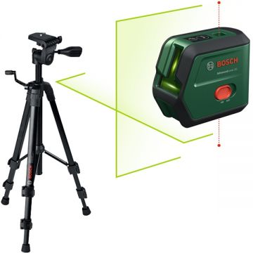 Bosch  AdvancedLevel 2G - Nivela laser cu linii si puncte 2 linii laser 15 m 1 punct laser - m +/-0.4 mm/m trepied