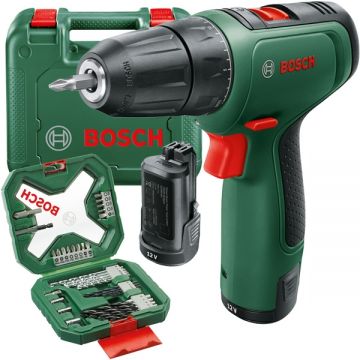 Bosch  EasyDrill 1200 - Masina de gaurit si insurubat cu 2 acumulatori Li-Ion 12 V 1.5 Ah 30 Nm valiza plastic accesorii