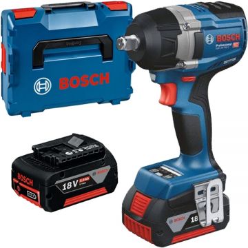 Bosch  GDS 18V-750 C - Masina de insurubat cu impact cu 2 acumulatori Li-Ion 18 V 5 Ah patrat 1/2 inch 750 Nm M12-M22 valiza speciala