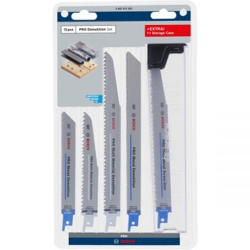 Bosch  PRO Demolition - Set panze fierastrau sabie mixt - mm - dinti/inch dantura mixta 12 bucati