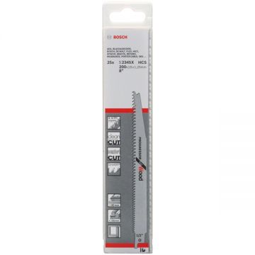 Bosch  S 2345 X - Set panze fierastrau sabie HCS 200 mm 6-10 dinti/inch dantura progresiva 25 bucati