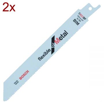 Bosch  S 922 BF - Panza fierastrau sabie bimetal 150 mm 14 dinti/inch dantura standard 2 bucati