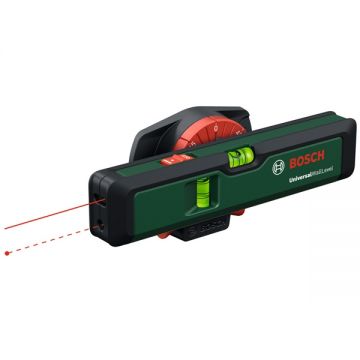 Bosch  UniversalWallLevel - Nivela laser cu linii si puncte 1 linie laser 5 m 1 punct laser 20 m +/-0.5 mm/m suport perete