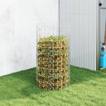 Gossi compostor de gradina, Ø50x100 cm, otel galvanizat