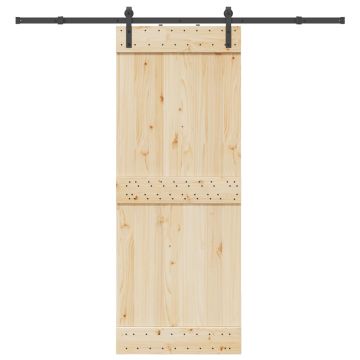 Gossi set feronerie pentru usi glisante, negru, 213,5 cm, otel