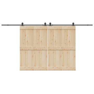 Gossi set feronerie pentru usi glisante, negru, 427 cm, otel