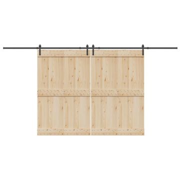 Gossi set feronerie pentru usi glisante, negru, 427 cm, otel