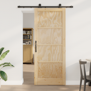 Gossi usa glisanta cu feronerie 'orkdal'din lemn solid de pin, usa interioara 'orkdal'86x211x4 cm din lemn solid de pin