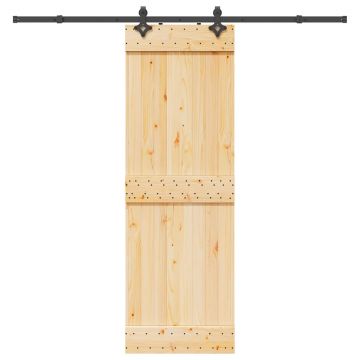 Gossi usa glisanta cu set de feronerie 70x210 cm, lemn masiv de pin