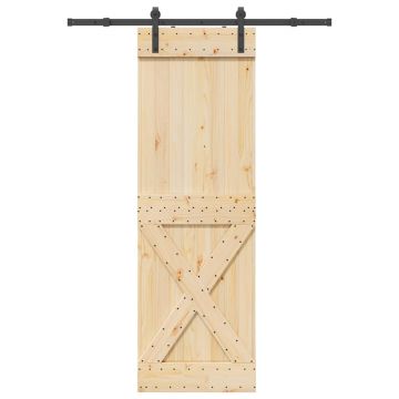 Gossi usa glisanta cu set de feronerie 70x210 cm, lemn masiv de pin