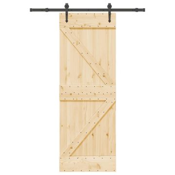 Gossi usa glisanta cu set de feronerie 70x210 cm, lemn masiv de pin