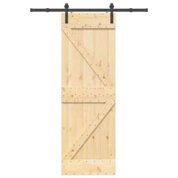 Gossi usa glisanta cu set de feronerie 70x210 cm, lemn masiv de pin