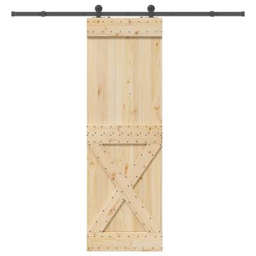 Gossi usa glisanta cu set de feronerie 70x210 cm, lemn masiv de pin