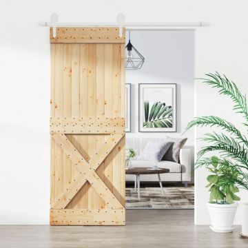 Gossi usa glisanta cu set de feronerie 80x210 cm, lemn masiv de pin