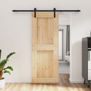 Gossi usa glisanta cu set de feronerie 80x210 cm, lemn masiv de pin