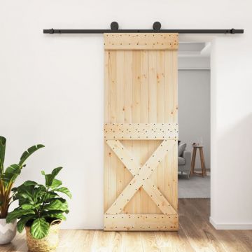 Gossi usa glisanta cu set de feronerie 80x210 cm, lemn masiv de pin