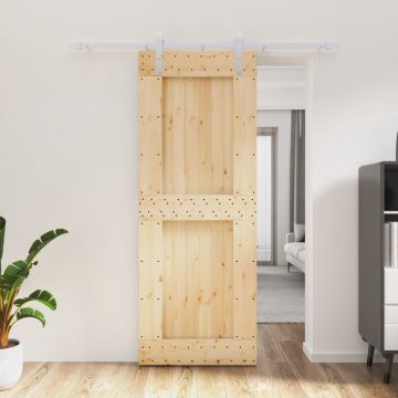 Gossi usa glisanta cu set de feronerie 80x210 cm, lemn masiv de pin