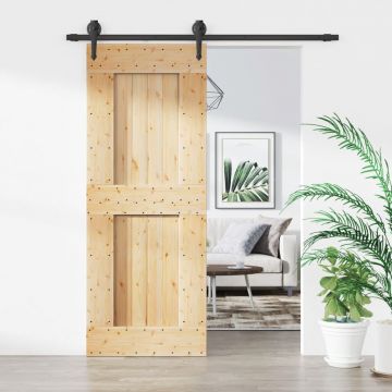 Gossi usa glisanta cu set de feronerie 80x210 cm, lemn masiv de pin