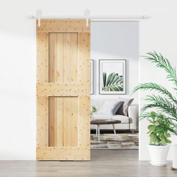 Gossi usa glisanta cu set de feronerie 80x210 cm, lemn masiv de pin