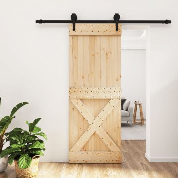 Gossi usa glisanta cu set de feronerie 80x210 cm, lemn masiv de pin