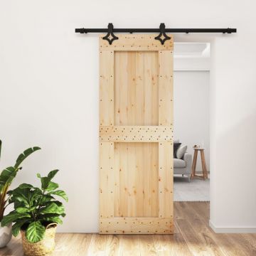 Gossi usa glisanta cu set de feronerie 80x210 cm, lemn masiv de pin