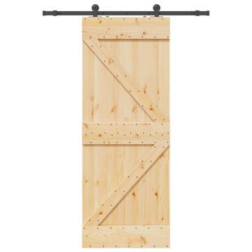 Gossi usa glisanta cu set de feronerie 80x210 cm, lemn masiv de pin