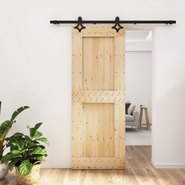 Gossi usa glisanta cu set de feronerie 80x210 cm, lemn masiv de pin