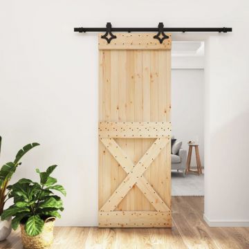 Gossi usa glisanta cu set de feronerie 80x210 cm, lemn masiv de pin