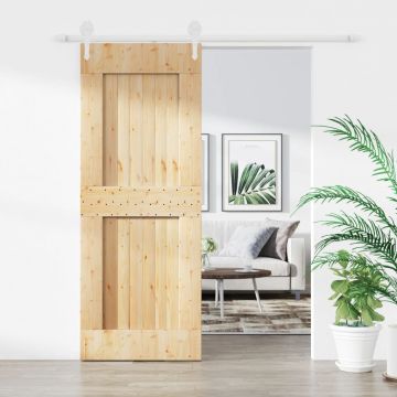 Gossi usa glisanta cu set de feronerie 80x210 cm, lemn masiv de pin