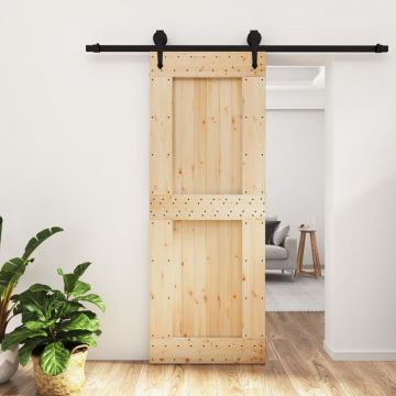 Gossi usa glisanta cu set de feronerie 80x210 cm, lemn masiv de pin