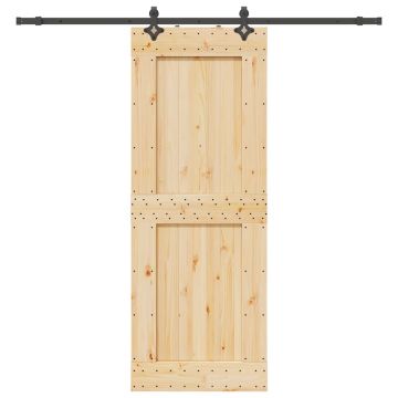 Gossi usa glisanta cu set de feronerie 85x210 cm, lemn masiv de pin
