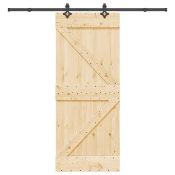 Gossi usa glisanta cu set de feronerie 85x210 cm, lemn masiv de pin
