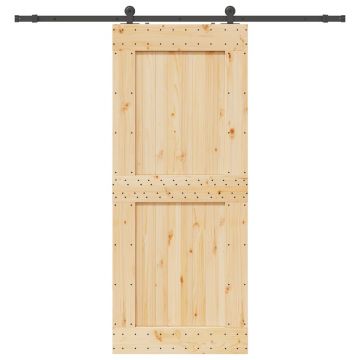 Gossi usa glisanta cu set de feronerie 95x210 cm, lemn masiv de pin