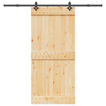 Gossi usa glisanta cu set de feronerie 95x210 cm, lemn masiv de pin