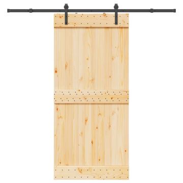 Gossi usa glisanta cu set de feronerie 95x210 cm, lemn masiv de pin