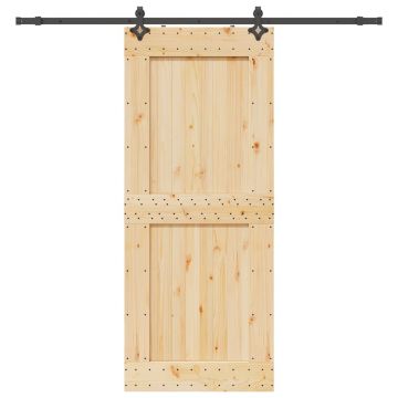 Gossi usa glisanta cu set de feronerie 95x210 cm, lemn masiv de pin