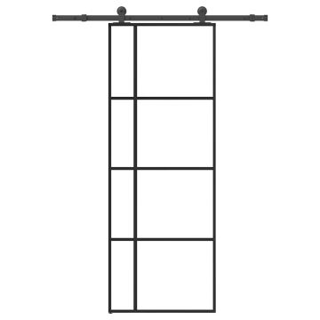 Gossi usa glisanta cu set feronerie, 76x205 cm, sticla esg/aluminiu