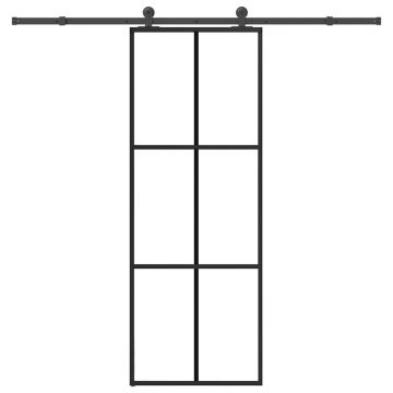 Gossi usa glisanta cu set feronerie, 76x205 cm, sticla esg/aluminiu