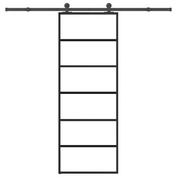 Gossi usa glisanta cu set feronerie, 76x205 cm, sticla esg/aluminiu