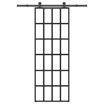 Gossi usa glisanta cu set feronerie, 76x205 cm, sticla esg/aluminiu