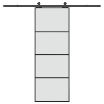 Gossi usa glisanta cu set feronerie, 76x205 cm, sticla esg/aluminiu